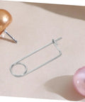 Cool Heavy Duty Stainless Steel Cotter Safety Pin Lot 20pcs For Farm Hitch And Industrial Machinery Lock, shown on fabric.