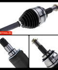 Tough Front CV Axle Shaft Assembly With Heavy Duty Thermoplastic Boots, showcasing details and design for Toyota vehicles.