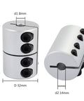 8mm To 14mm Shaft Coupling D32mm By L45mm Rigid Aluminum Alloy Stepper Motor Coupler For 3D Printer CNC DIY Encoder