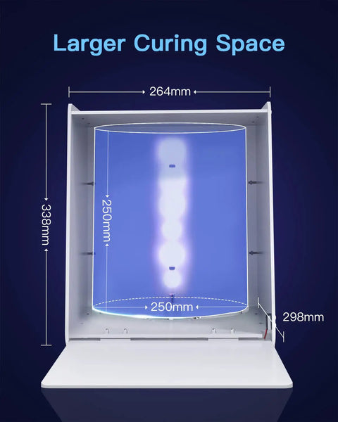 Top Shelf 405nm UV Curing Box For Large 3D Resin Prints With 360 Rotating Turntable And Digital Timer Making Your SLA DLP LCD Post Cure Workflow A Smooth Deal No Sweat Ever