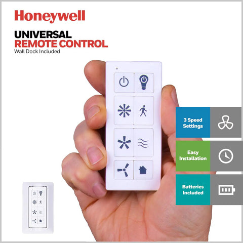 Universal remote control for 48 Inch Indoor Ceiling Fan With LED Light, Remote Control, Bronze Finish, Reversible Motor, Dual Mounting Options.