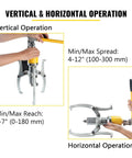 Tough As Nails 15 Ton Hydraulic Gear Puller Featuring Adjustable Two Or Three Jaws For Quick Wheel Bearing Separator Work in vertical and horizontal operations.