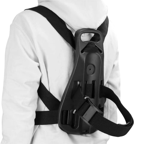 Portable Diving Tank Backpack with Scuba Tank Holder and Oxygen Bottle Bracket durable ABS nylon carrier with adjustable straps on person.