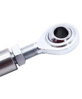 Two And A Half Inch Adjustable Tensioning Rod With Silver Heim Joint For Alternator Bracket Fits SBC BBC 350 454 Engine Compatible With Chevy Ford Mopar Performance Upgrade, close-up