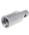 Side view of Water Borer Tool Ready Earth Auger Drill Bit Adapter With SDS Arbor Connector in metallic finish