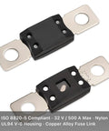 Beefed Up ANM Fuse Holder With 300A Fuse For High Power Inverters And Energy Storage Distribution Blocks, close-up view
