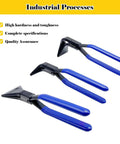 Must Have 3 Piece Hand Seamers Set For Sheet Metal Bending Including Straight Jaw, 45 Degree, And 90 Degree Pliers, Pro Grade Metal Bender Tool