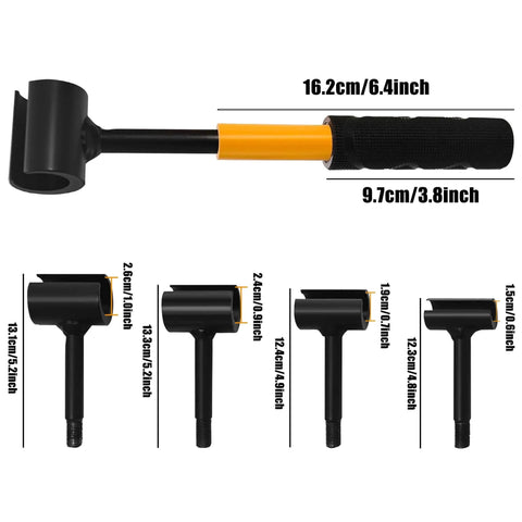 4 In 1 Door Hinge Adjustment Tool For Cabinet Doors FurUlixty 0.55 To 0.98 Inch Anti Slip C Wrench Spanner With Threaded Handle