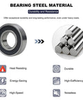 Go-To Budget-Friendly 10 Pack 6002-2RS Double Rubber Sealed Deep Groove Ball Bearings with steel rods for durability