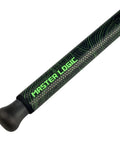 Close-up of the grip handle of the Beast Catfish Rod, 7 Ft, Medium Heavy, One Piece, Glow in the Dark Night Fishing Ready.