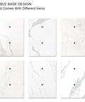 Variety of marble base designs for Free Standing Toilet Paper Holder With Reserve, Heavy Marble Base Keeps It Steady No Wobble