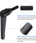 uxcell 4-pack clamping lever handles with black oxide M6 x 20mm studs and spray-coated zinc alloy handles