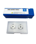 5/8 Inch CNC Lathe Tool Holder Bit Set With 2 WNMG080404 CBN-6 Inserts, ideal for high speed finishing of hardened steel.
