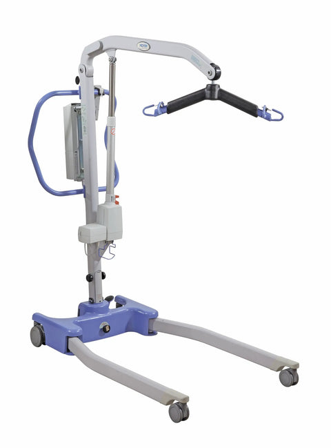 Electric Portable Patient Lift With Folding Design Ultra Lightweight About 70 Lb Frame 340 Lb Capacity Battery Powered