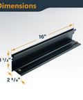 16 Inch By 3-1/2 Inch Band Saw Fence For Resawing, showing aluminum fence dimensions with T-tracks for accurate cuts