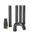Gutter Cleaning Attachment With 8.3 Ft Reach For Electric Leaf Blowers, adjustable nozzle and screw connection tubes