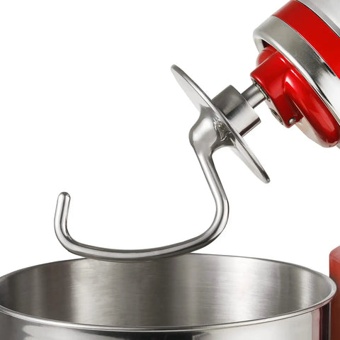 Stainless Steel Dough Hook Attachment For KitchenAid Tilt Head Stand Mixers 4.5 To 5 Quart KSM90 And K45 Replacement Durable Die Cast Design