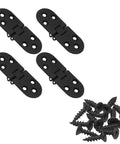 Badass Black Butler Tray Hinges Heavy Duty Folding Flip Top Hardware For Cabinet And Dresser Fix Premium Steel Build with black screws.