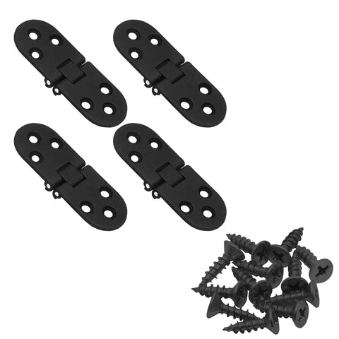 Badass Black Butler Tray Hinges Heavy Duty Folding Flip Top Hardware For Cabinet And Dresser Fix Premium Steel Build with black screws.