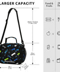 Insulated Lunch Box For Kids And Teens With Skateboard Dope Lightning Bolt Print, 28cm x 23cm x 11cm bag with shoulder strap