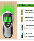Hella Precise 4 In 1 Wall Scanner And Digital Stud Finder With Bright Led Screen showing scan modes and LCD display.