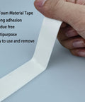 Heavy Duty Double Sided Mounting Tape 1 Inch By 16.5 Feet PE Foam Waterproof Adhesive shown being peeled for multipurpose use.