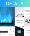 Kinetic LED Ocean Wave Projector Light For Room Mood And Ambient Glow, RGB Wall Lamp technical details and components