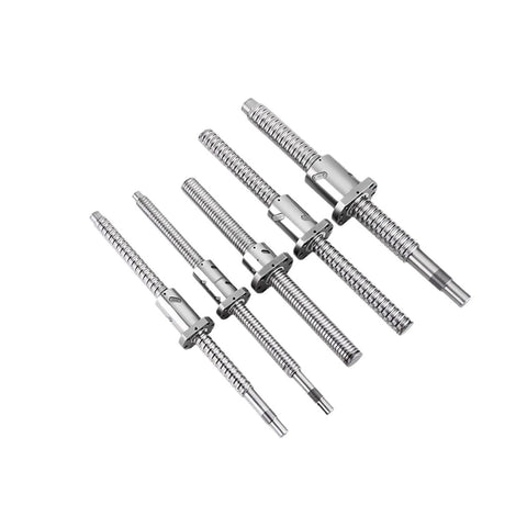 Stainless Steel Ball Screw SFK0802 with Single Ball Nut, high precision roller ballscrew for CNC, multiple sizes shown