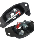 Built Tough Rear Tailgate Latch Lock Kit with New Cable Bolts for 1999-2007 Chevy Silverado & GMC Sierra, heavy-duty material.