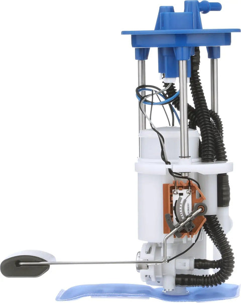 Top Shelf Oem Standard Fuel Pump Module Assembly with blue top, silver rods, and black wiring for smooth power delivery.