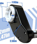 Two Pack RS390 6V 18000RPM Miniature DC Motor With Gearbox Upgrade For Power Wheels Ride On Toys, black motor with measurements.