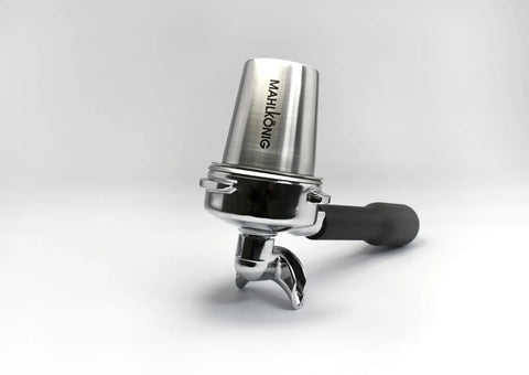 Barista Level Electric Coffee Grinder With Stepless Control And 54Mm Steel Flat Burrs delivers hella consistent grounds portafilter in chrome finish