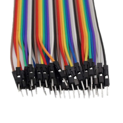 360 Piece Multicolor Breadboard Jumper Wires Kit Featuring 30.5cm 12in, 20.5cm 8in, 10.4cm 4in Dupont Cables close-up view