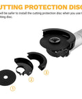 Cutting protection discs for Tough As Nails 4.5 Inch Plug And Play Corded Angle Grinder, ensuring safe usage during cutting.