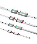 High Precision MGN7C Linear Guide Rail Kit With 800mm Sliding Block That Delivers Smooth And Accurate Motion For Your Next Big DIY Project Build, shown with four rails