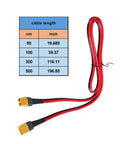 Top Shelf Heavy Duty Male To Female Extension Cord Pure Copper Core Delivers Rock Solid Contacts For Rc Rigs And Battery Packs At 12Awg 16 Feet Long showing red and black 16-foot cable with connectors.