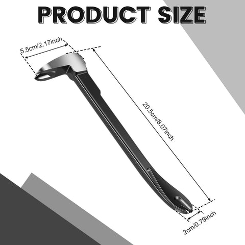 Dimensions of Catspaw Nail Remover And Portable Pry Bar For DIY Projects Multifunction Crowbar Tool Steel Nail Extractor
