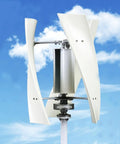 Big Power Vertical Wind Turbine Kit For Home And Biz Use With 12V 24V 48V 220V Output 10000W To 12000W Rugged FRP Blades