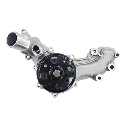 Heavy Duty Engine Water Pump With Precision Seal Gasket Replacement For 2020 2023 Jeep Wrangler Jl Jlu 3.6l V6 2019 2023 Ram 1500 showing black impeller and aluminum inlet.
