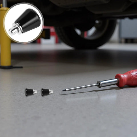 Shop Grade Built Tough Spring Loaded Plunger Pins Heavy Duty Machine Tool Locking Hardware Rock Solid Grip For Precision Fixturing And Workshop Clamping Tasks Durable 4 Piece Steel Set on workshop floor with screwdriver