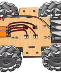 DIY 4WD RC Car STEM Kit with mecanum wheels for kids to build and learn science through hands-on robotics engineering experiment.