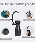 Precision Miniature Painting Handle With Stabilizer Bar And Magnetic Base For No Slip Gripping 360 Degree Rotating Model Holder With Finger Rest For Wargaming D And D Figures Anti Shake For Ultra High Detail product.
