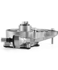 AULINK vacuum pump, side view; silver aluminum with mounting bracket