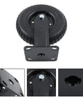 8 Inch Heavy Duty Polyurethane Caster Wheels 4 Pack Swivel Rolling Casters showing a detailed close-up of the wheel and mounting plate.