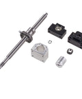 Rock Solid SFU1605 RM1605 Ball Screw Kit 16mm By 600mm With Metal Deflector Nut BK BF12 End Supports CNC Parts