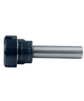 Side view of C1inch ER40 4 Inch Straight Shank Collet Chuck Holder for CNC milling use, heavy-duty 42CrMo steel, 0.005mm TIR fit for ER40 collets.