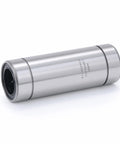 Sealed Lengthened Linear Ball Bearing Set 25x40x112mm LM25LUU, cylindrical design, for 3D printer CNC projects, close-up view