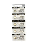 Premium 394 Silver Oxide Watch Battery SR936SW Replacement Cells Pack Of Five for watches and gadgets in blister packaging.