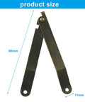 2 Pack Folding Lid Support Hinges Antique Bronze Rotating Iron Hinge for Cabinets Chests and Cupboards Durable Lid Stay Hardware 97mm