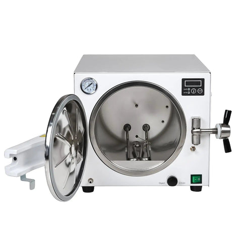 Stainless Steel 18L Autoclave High Pressure Temperature 1100W LED Steam Sterilizer For Medical Use Class N with open chamber